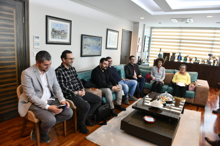 Çanakkale Mimarlar ve Mühendisler Odası Temsilcilerinden Başkan Gökhan'a Ziyaret