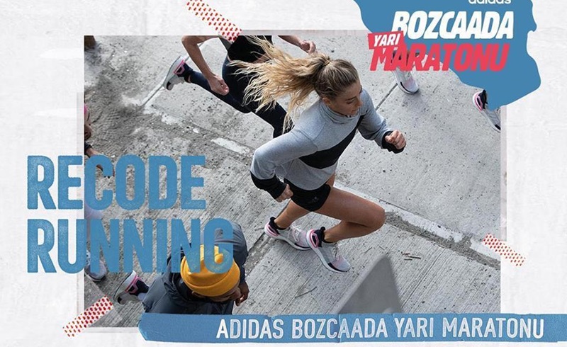 Bozcaadaʹda ˮ10 km Adidas Bozcaada Yarı Maratonu yapıldı