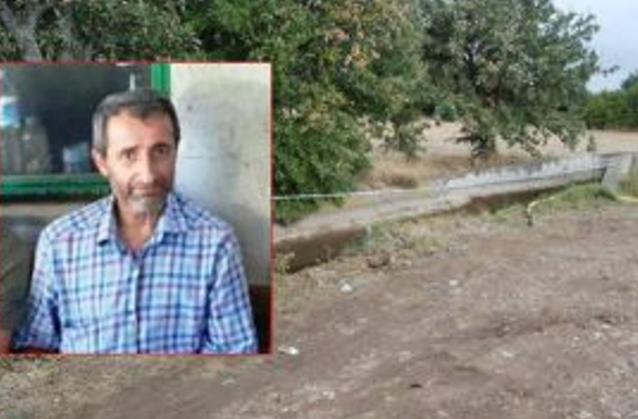 55 Yaşındaki adam  Sulama kanalında ölü bulundu. 
