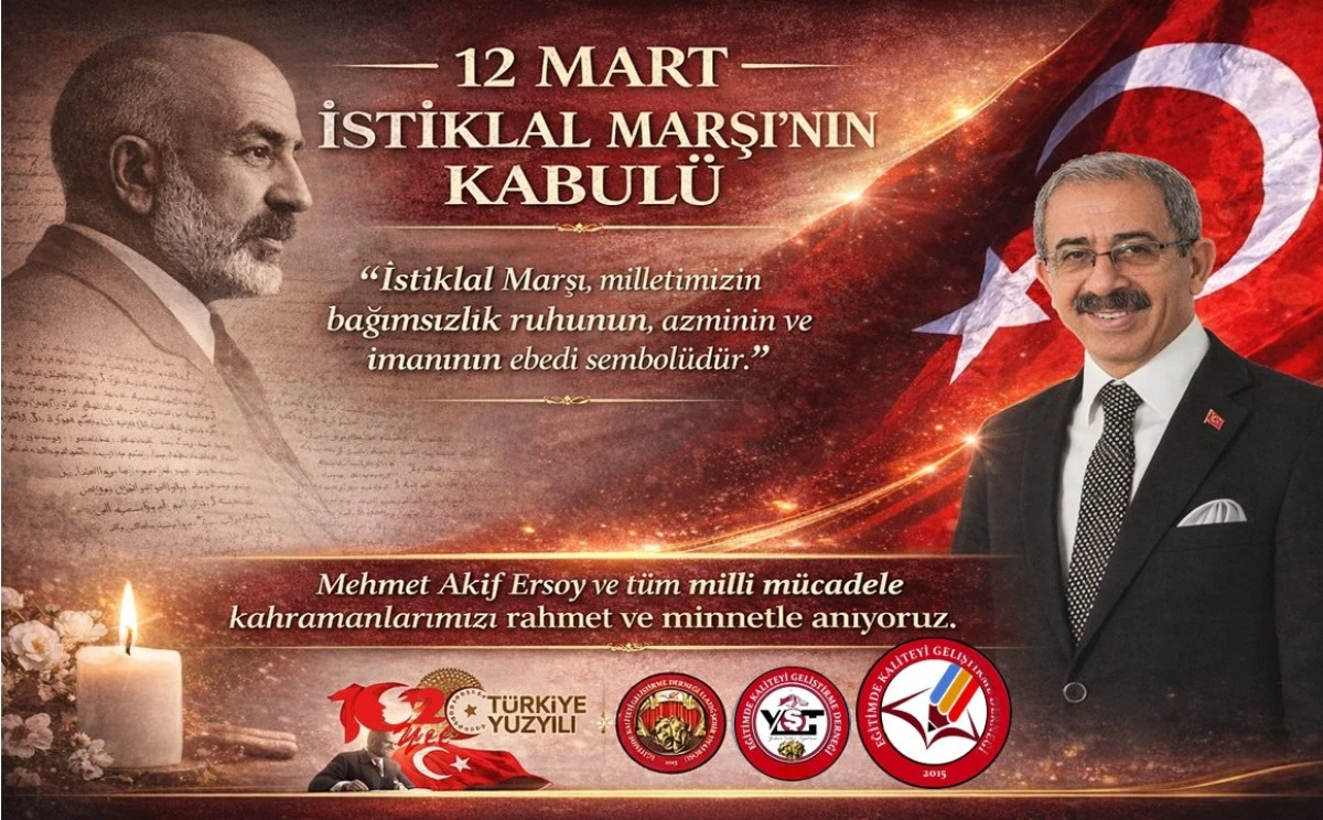 Başkan Akg&uuml;n&rsquo;den İstiklal Marşı Kabul&uuml; ve Mehmet Akif ERSOY 'u Anma  G&uuml;n&uuml; A&ccedil;ıklaması 