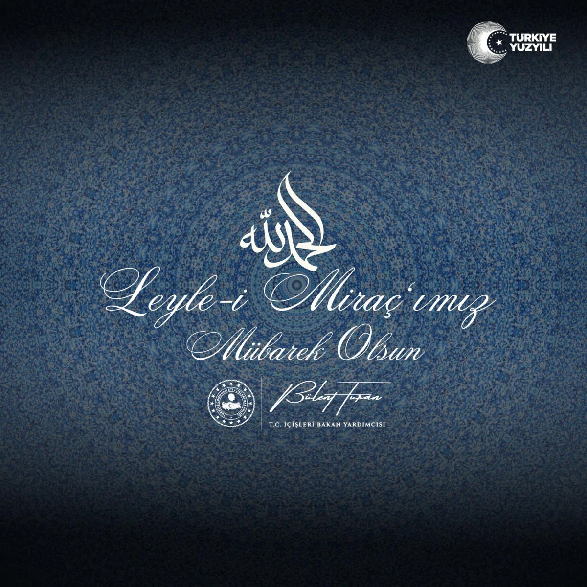 B&uuml;lent Turan&rsquo;dan Mira&ccedil; Gecesi Mesajı: Hakiki Y&uuml;kseliş İmanladır