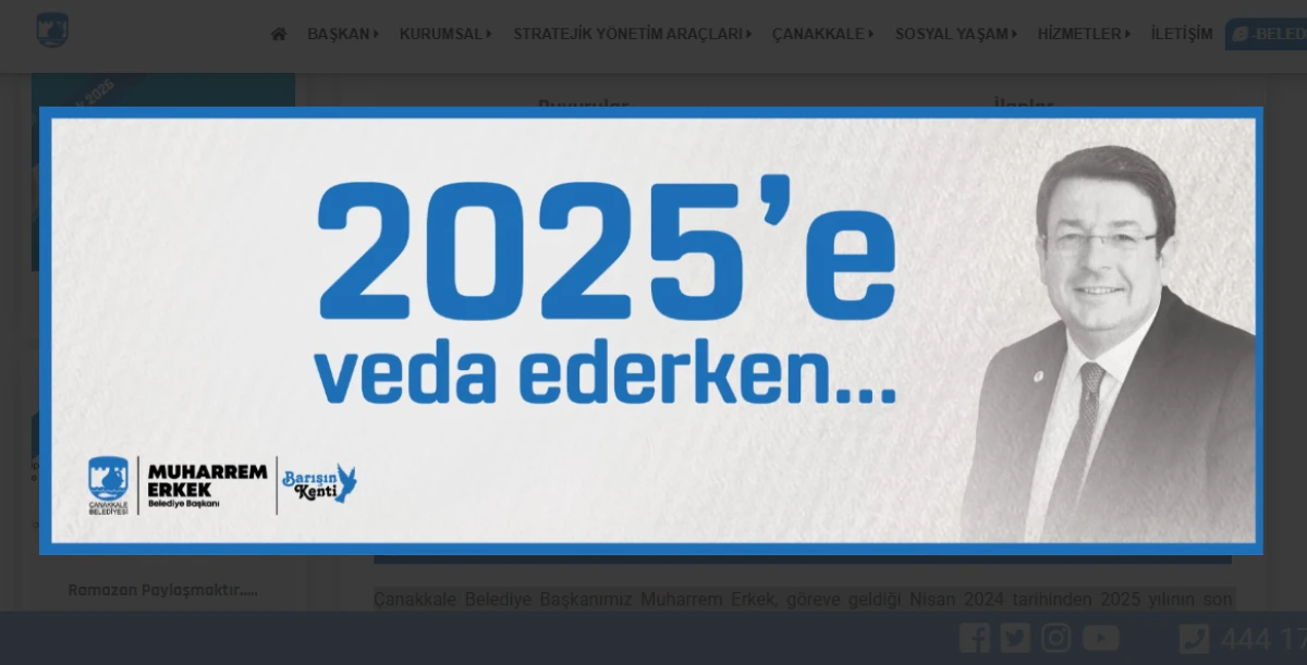&Ccedil;anakkale&rsquo;de Bir Yılda B&uuml;y&uuml;k D&ouml;n&uuml;ş&uuml;m: Rakamlarla Belediye Hizmetleri