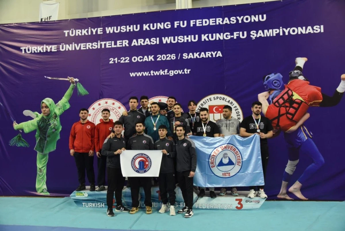 &Ccedil;OM&Uuml; Wushu Takımı T&uuml;rkiye Şampiyonu Olarak Tarihe Ge&ccedil;ti