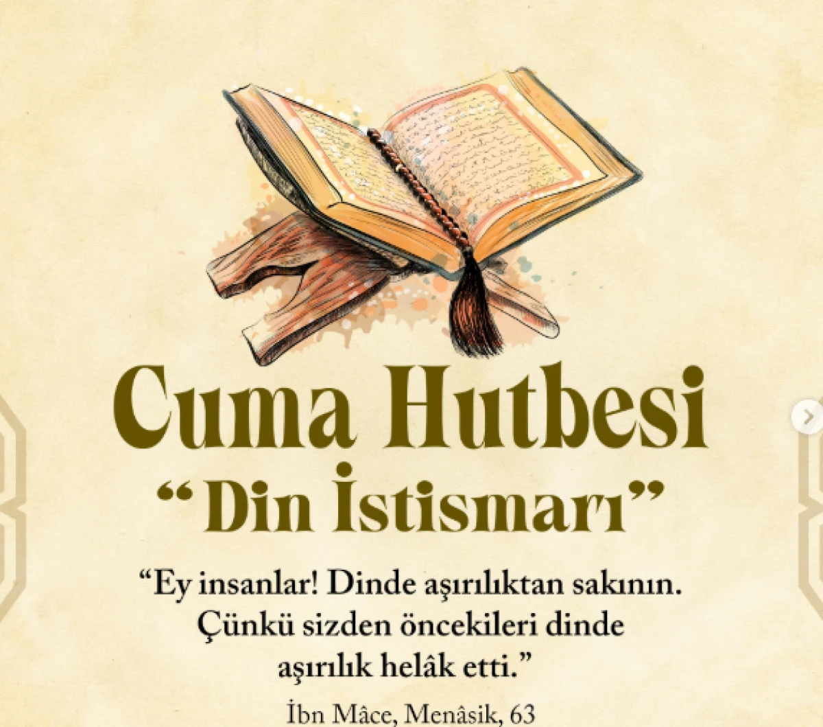 Cuma Hutbesinde Din İstismarına Karşı Net Uyarı: Aşırılıktan Ka&ccedil;ının