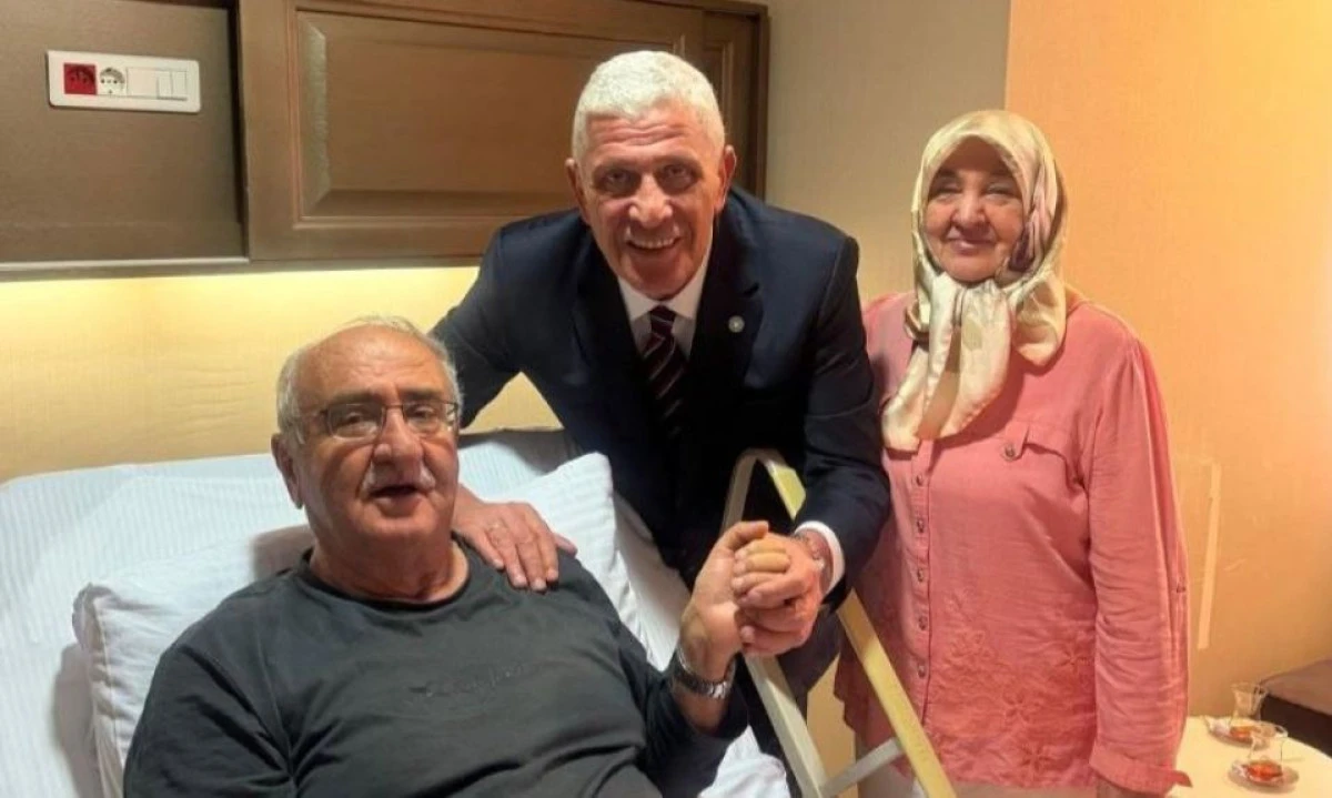 Dervişoğlu'ndan Emin Uz'a Hastanede Ge&ccedil;miş Olsun Ziyareti