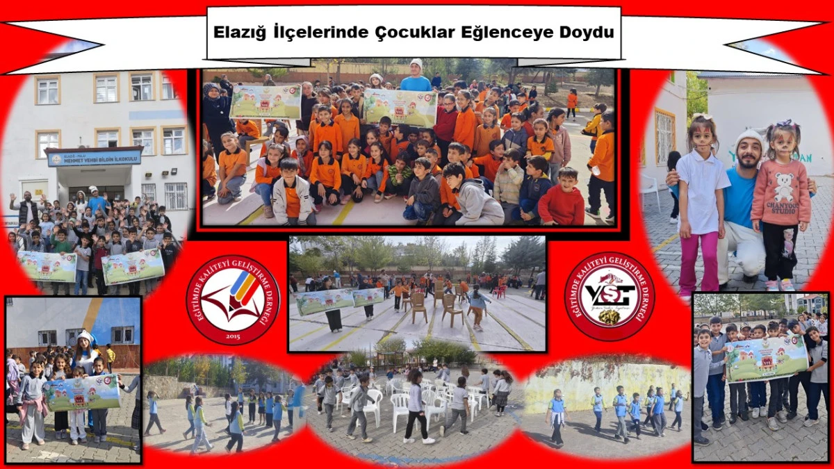 Elazığ İlçelerinde Çocuklar Eğlenceye Doydu..