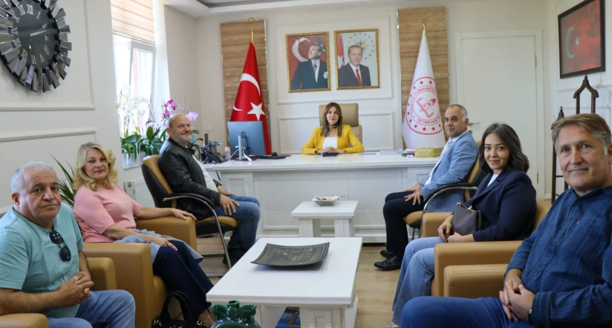 Erasmus Proje Heyetinden İl M&uuml;d&uuml;r&uuml; Mine Hayta'ya Ziyaret