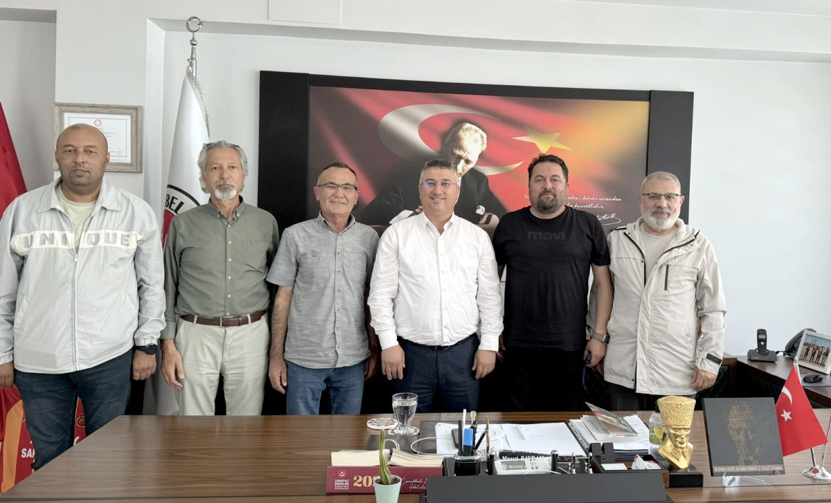 İnternet Gazetecileri Ayvacık Belediye Başkanı Bayram’ı ziyaret etti