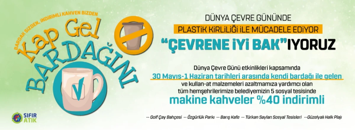 Kendi Bardağını Getir, Kahveni %40 İndirimli Al!