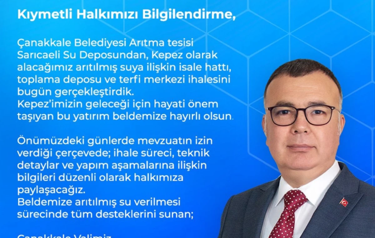 Kepez&rsquo;e Arıtılmış Su İ&ccedil;in İlk Adım Atıldı