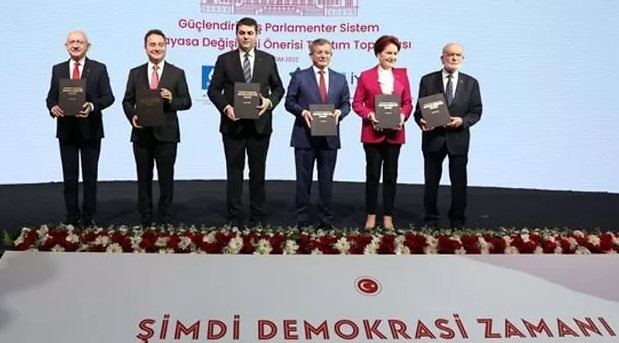 Millet İttifakı'nı oluşturan 6 siyasi parti,Ortak Mutabakat Metni'ni Açıkladı
