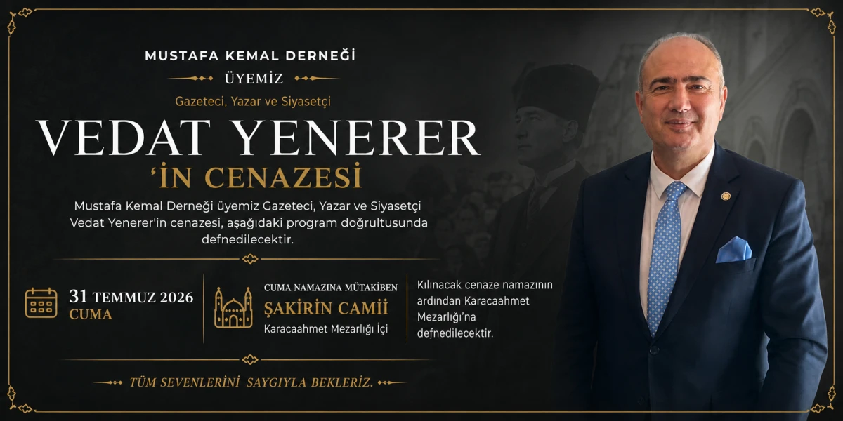  Mustafa Kemal Derneği'nden Vedat Yenerer A&ccedil;ıklaması