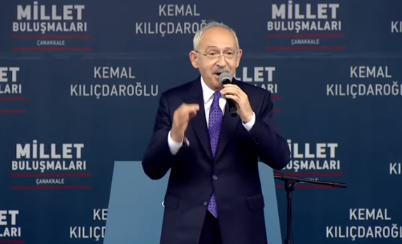  Cumhurbaşkanı Adayı Kemal Kılıçdaroğlu ile Ekrem İmamoğlu ve Mansur Yavaş Çanakkale’de (VİDEO)