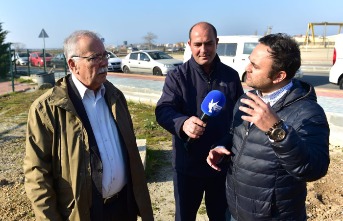 Belediye Başkanı Ülgür Gökhan, kuraklık tedbirleri çerçevesinde açılan su kuyularını ziyaret etti.